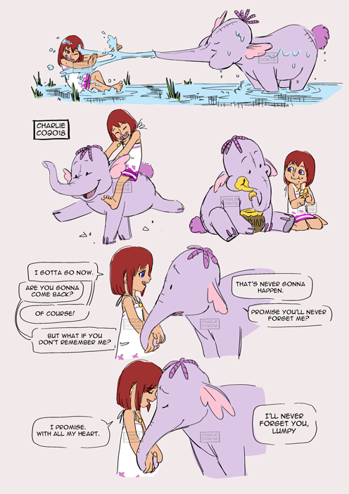 chachacharlieco:Little Kairi used to go visit Merlin’s house to “read” Hundred Acre Wood to visit he