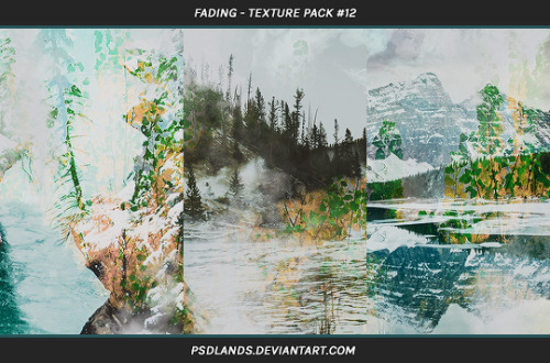 psdlands: TEXTURE PACK / 12: FADING  This pack comes with six premade options (1600x1200px).  Please