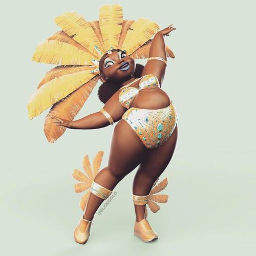 #zbrush #carnival #fluffygirl #biggirl #thick #keyshot #characterdesign #picoftheday #instagood