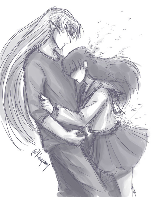 Kagome: “Sessho..maru.. i don’t feel so good&hellip;”I’m sorry&hellip; i had to do it (ಥ ಥ)