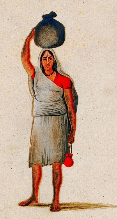 A female ascetic of the Vaishnavism tradition, 19th century India.