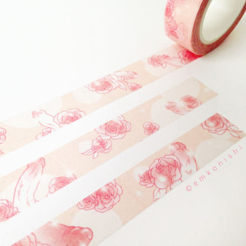 Peen washi tapes are now up in my store! They come in shojo and sprinkle patterns &lt;3 I made these