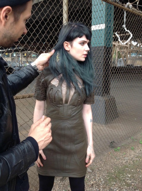 seli8:  Grimes  Iris van Herpen collection (backstage) 