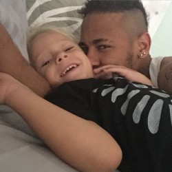 dsjneymar:Neymar &amp; Davi Lucca - 09.03.2015Via neymarjr Instagram