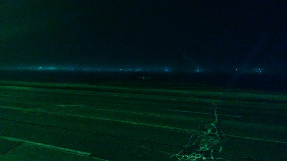 Misty on my way home last night.