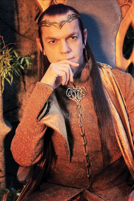 l-o-t-r:  “He was as noble and fair as an elf-lord, as strong as a warrior, as wise as a wizard, as venerable as a king of dwarves, and as kind as summer.” 