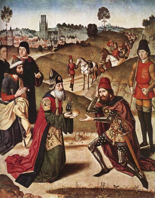 Meeting of Abraham and Melchizedek, Dieric Bouts the Elder, 1464-67