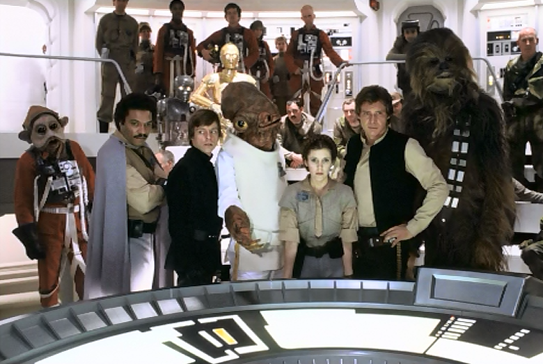 70sscifiart:  Behind the scenes on Episode VI