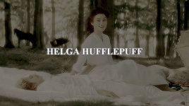 verdeens: HOGWARTS + THE FOUR FOUNDERS PT. 3  Helga Hufflepuff was one of the four founders of Hogwa
