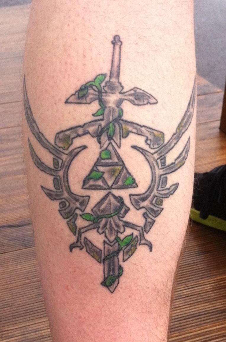 Hylian shield tattoo