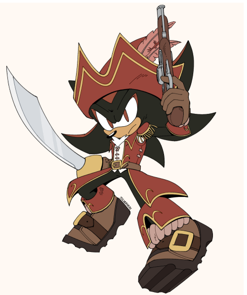 silvermun: ko-fi doodle for @/bubba_acg on twitter! ‍☠️