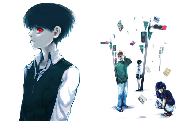 toukyoghoul:  New illustrations (and original counterparts) for the Tokyo Ghoul Chapter