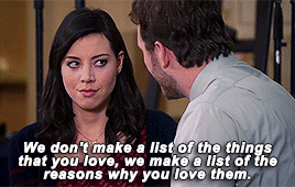 parksbinch:I made a list of everything that I know you like: playing with our dog,