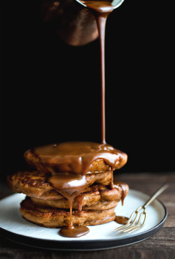 fullcravings:  Sticky Toffee Pancakes  Sinful