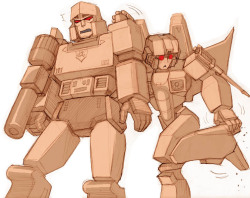 k-gufu:  I borrow a shoulder,  Megatron. （megastar）