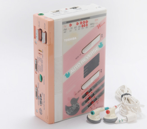 yodaprod:Various Pink Toshiba Walky radio cassette playersKT-PS12KT-PS20KT-V500KT-PS10KT-V860KT-PS3S