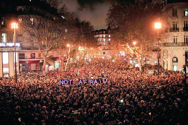  &ldquo;Today we are all French. Today, we are not afraid&rdquo;; I am not