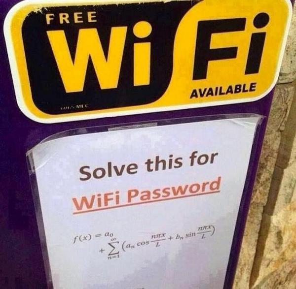 sublimetracey:  Free WiFi SEX - nah - jk  Hah. I love nerds.