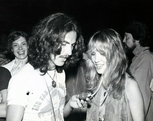 maureensadoll: George &amp; Stevie Nicks together at two different events in 1977. 