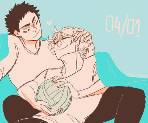 nekokat42:  these plants are married happy iwaoi day! 4/1 