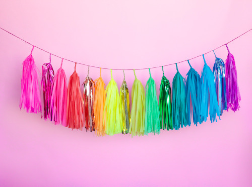 kawaiiflowerchild: tasselfairy: New Rainbow Collection. Plus all  standard Tassel Garlands on sale f