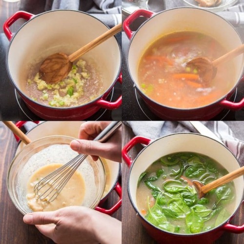 tinykitchenvegan:Miso Soba Noodle Soup with Crispy Tofu