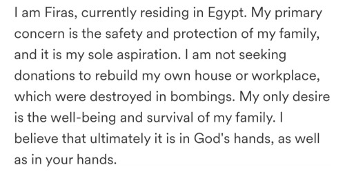Help Me Help Feras Help His Family In Gaza