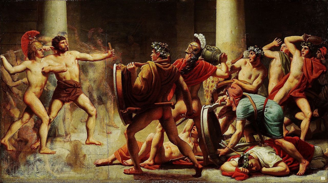 hadrian6:  The Revenge of Ulysses on the Suitors of Penelope.1814.  Christoffer