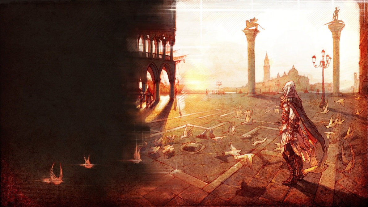 artistic-representation:  Ezio Auditore Art! 1) http://invisibleninja12.deviantart.com/art/Ezio-from-Assassin-s-Creed-131478864