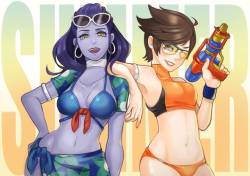 overhotties:Summer Games Widow Aaaaand Tracer