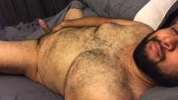 ninbalto:Saturday morning wood. Love staying in bed and just play with myself