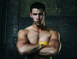 celebgosspb:  Ooh Nick Jonas showcases his torso in promo pictures for his upcoming martial arts drama Kingdom! Good move, it’ll attract the viewers!
