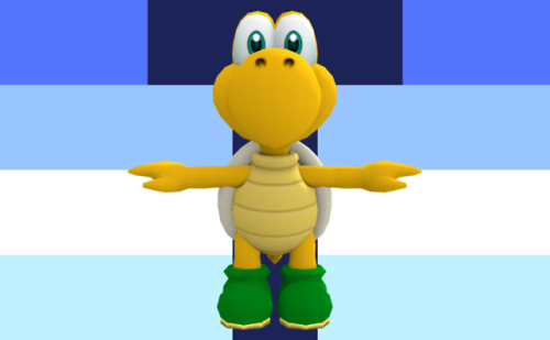 All Koopa Troopas from the Super Mario franchise t-poses!Requested by anonymous