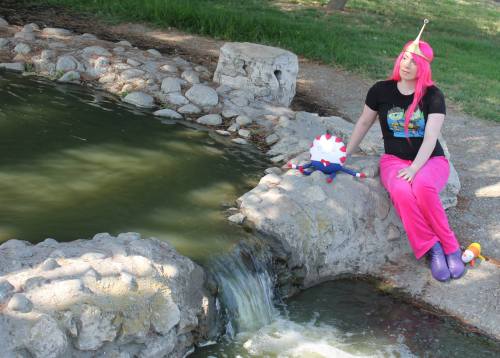 Back to when I still had pink hair and did a Princess Bubblegum shoot. &lt;3 Cosplayer: Shannon 