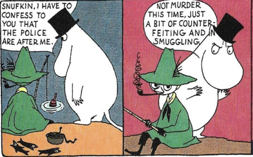 anxiety-wizard:  flitterly: Moominpapa gets wilder with every new midlife crisis