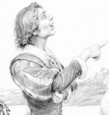 Jaskier in the short story "The Last Wish," illustrated by Denis Gordeev.