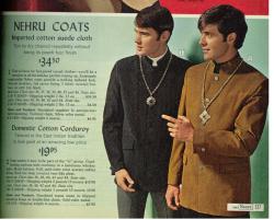 cheget:  devilduck:  Popular with the Beatles, the Monkees and several James Bond villains.From the 1968 Sears catalog.  “see, i wanna look like a catholic priest but still get laid, you got anything like that?”“yes sir, and it also comes in Dog