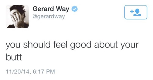 stolen-band-memes: the-black-melody: transelectra: gerard way + inspirational tweets Words to live b
