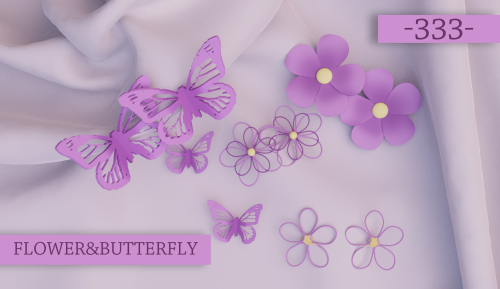 asansan3:【333】flower&butterfly The set contains five kinds of earrings, one kind of headdress, w