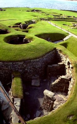Ollebosse:    Jarlshof - Near Sumburgh, Shetland Islands, Great Britain; The Viking