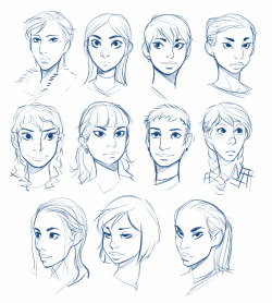 Trying into different head shapes