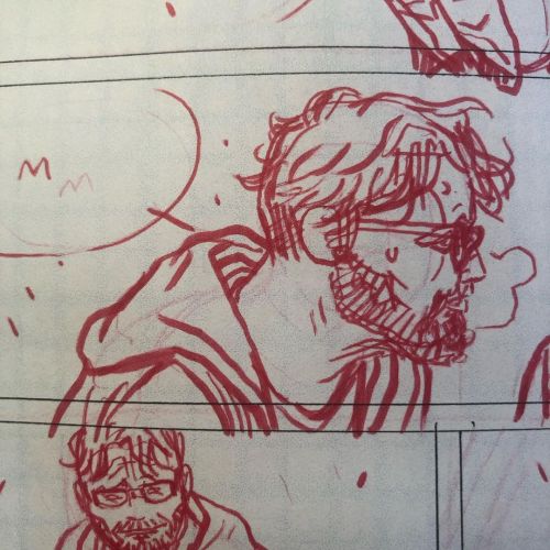 On the drawing board today: a stressed out Marcus. Let your comic shop know you want your copy and g