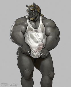 unchainedlynx:  “Someone got me all wet…”that wet shirt meme because I’m a filthy memerbonus, the WIP sketch: