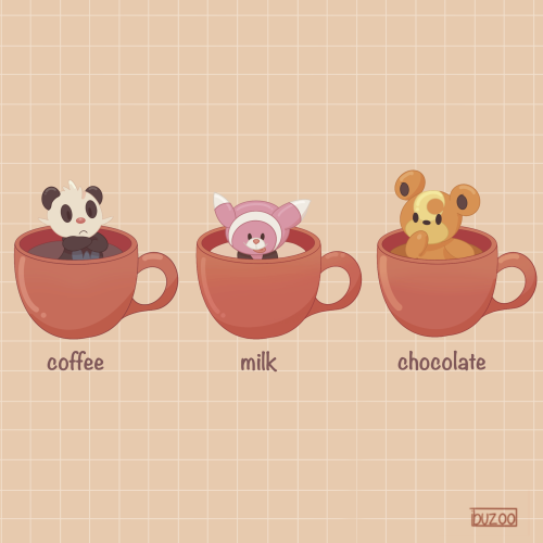 Poké-Cups! Are you a Coffee, Milk or Chocolate type?