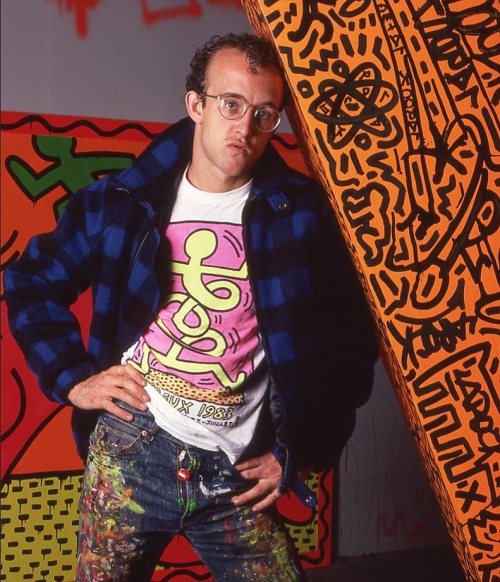 twixnmix:   Keith Haring photographed by porn pictures