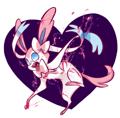 shavostars:I like to think sylveon’s blood is like trashy glitter, sparkle on dragon killer.