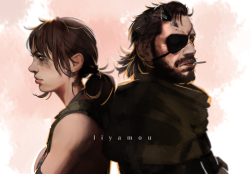 my latest fanart mgsv quiet and venom snake .share and like are really appreciated . and thanks for 