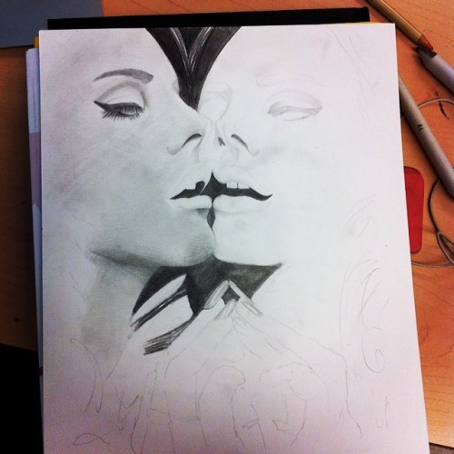 Working on miss #lanadelray #alienarts #nawden #artfido #sketch #sketching #drawing #art