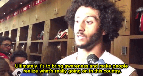 wilwheaton:  the-movemnt:  Watch: Colin Kaepernick was grilled by the media — and