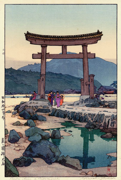 Hiroshi Yoshida 吉田 博 (1876 - 1950) - Benten Shrine at Negumigaseki 1939